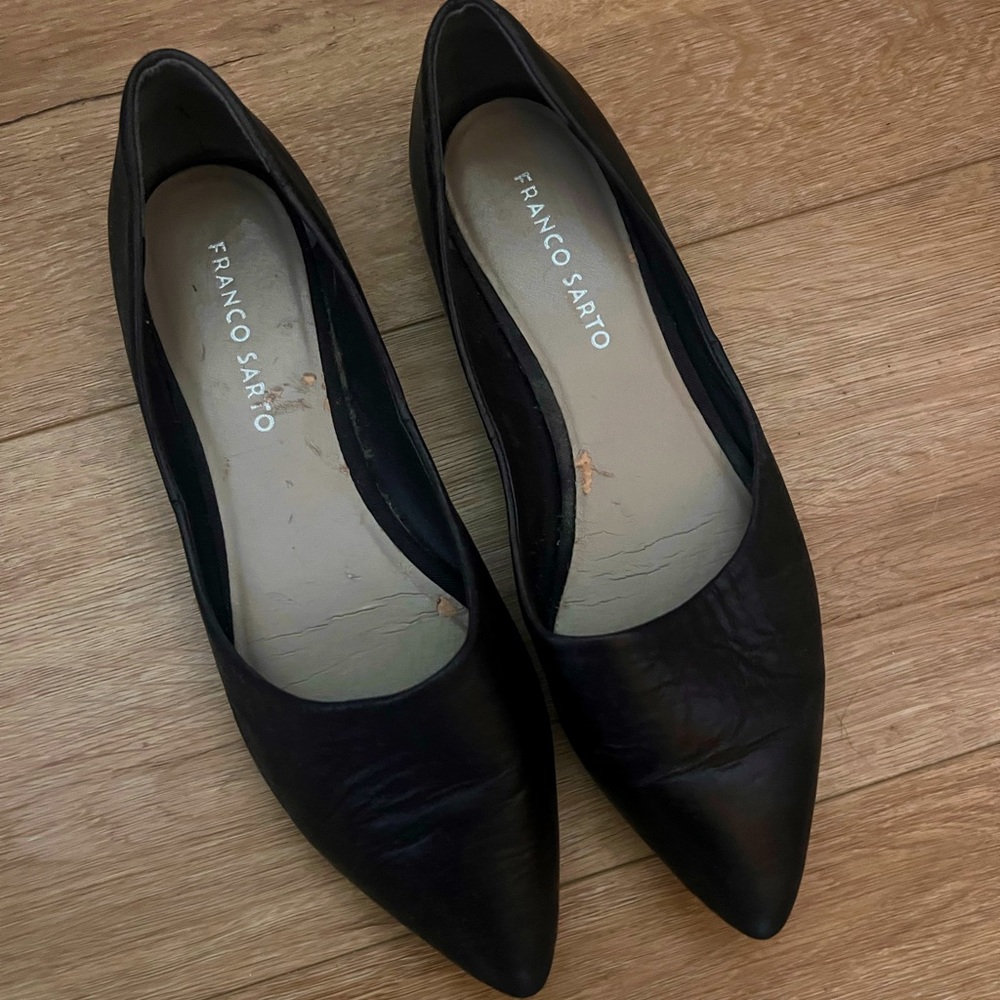 Franco Sarto leather flats pointed toe 8